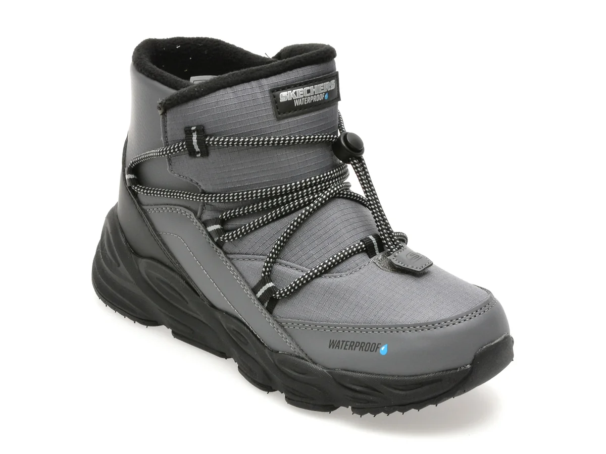 Ghete Skechers Gri, Turbo Tread, Din Material Textil