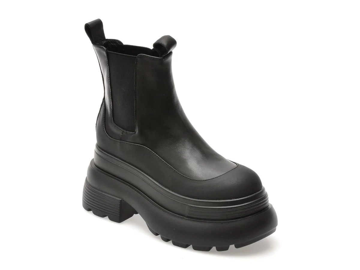 Ghete Gryxx Negre 598 Din Piele Naturală