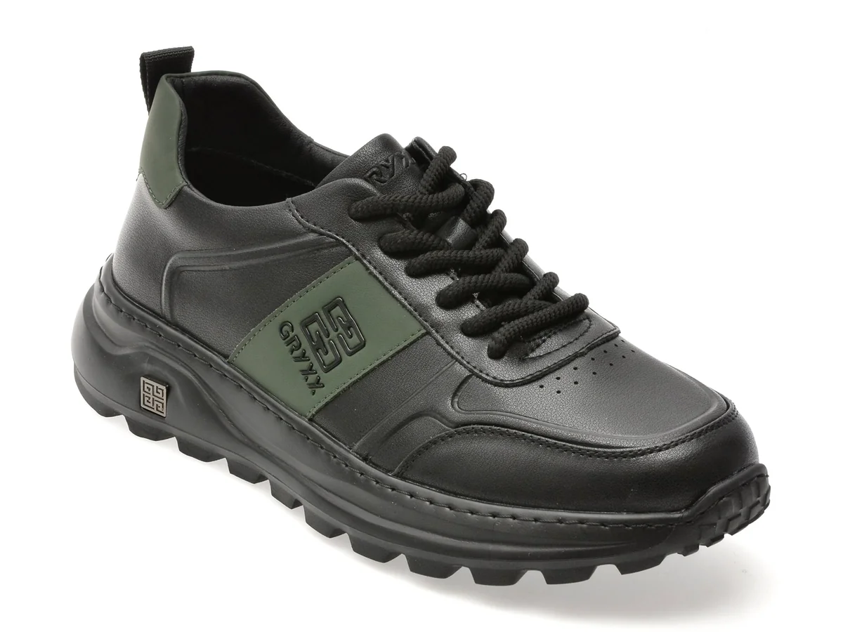 Pantofi Sport Gryxx Negri, 61915, Din Piele Naturala