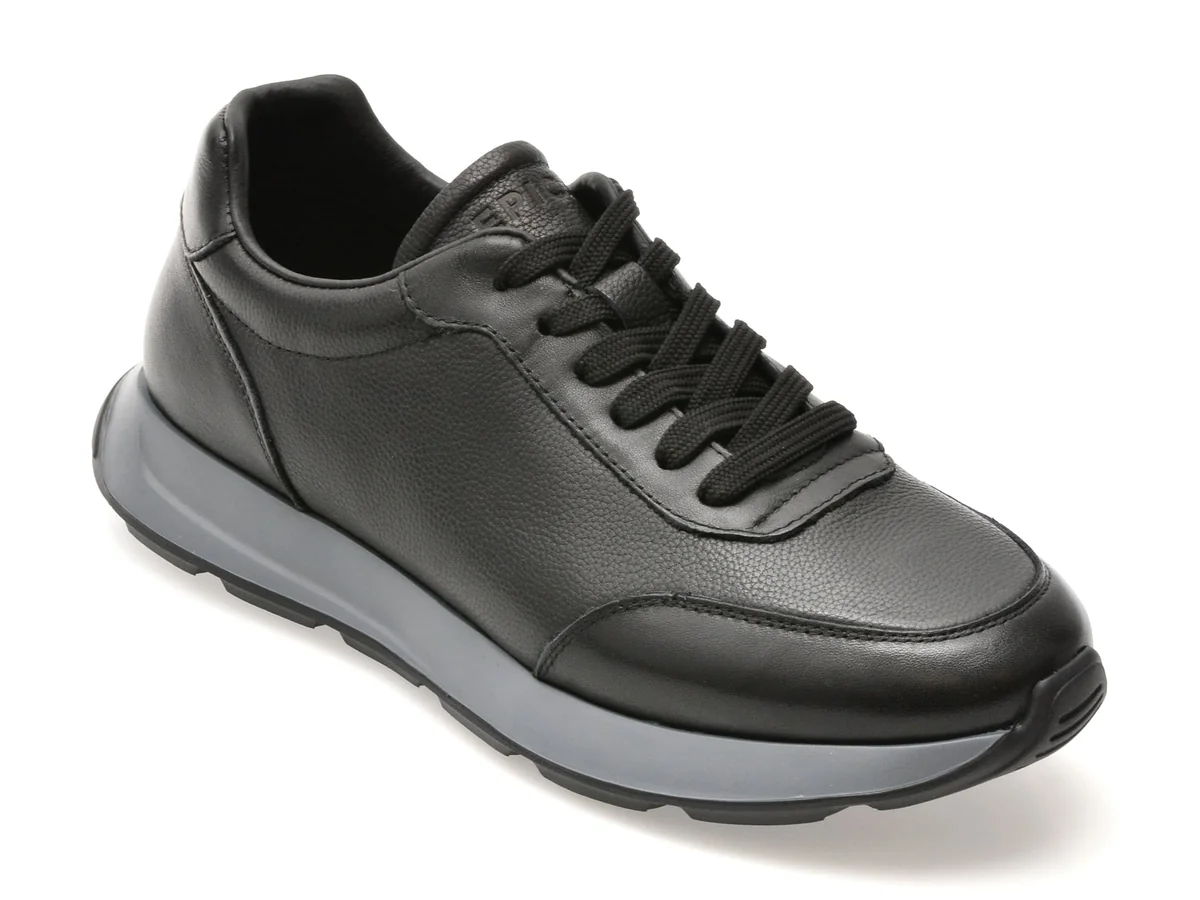 Pantofi Sport Epica Negri, Ln45, Din Piele Naturala