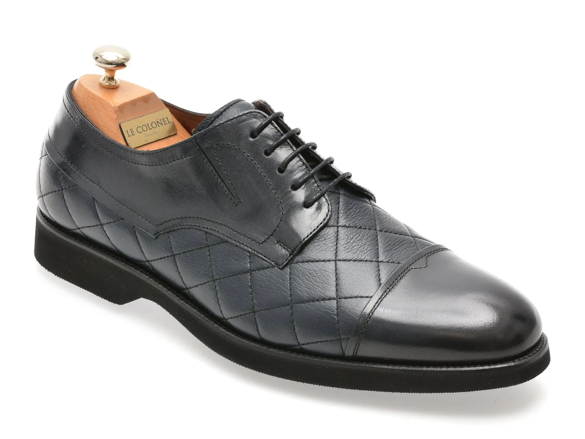 Pantofi Eleganți Le Colonel Bleumarin 67014 Din Piele Naturală