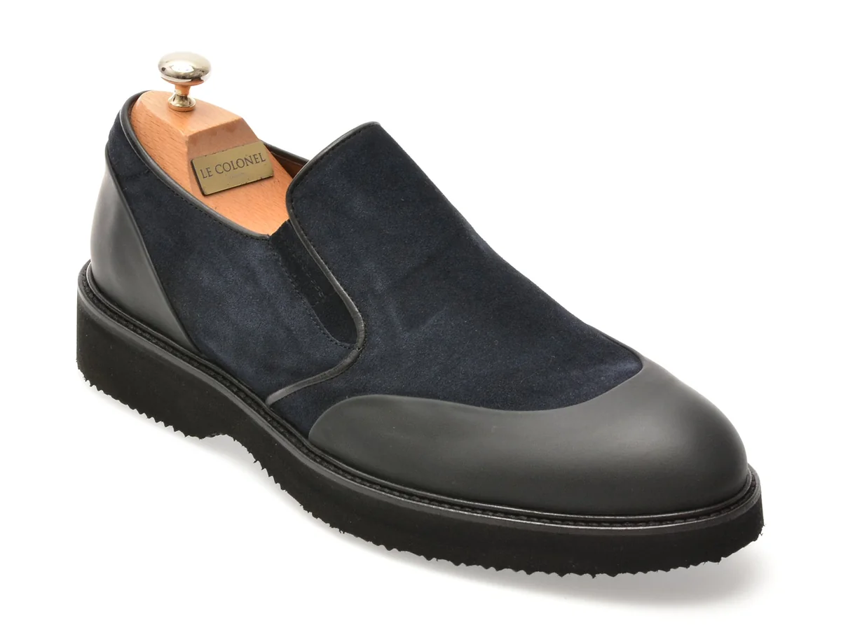 Pantofi Le Colonel Bleumarin, 65230, Din Piele Naturala