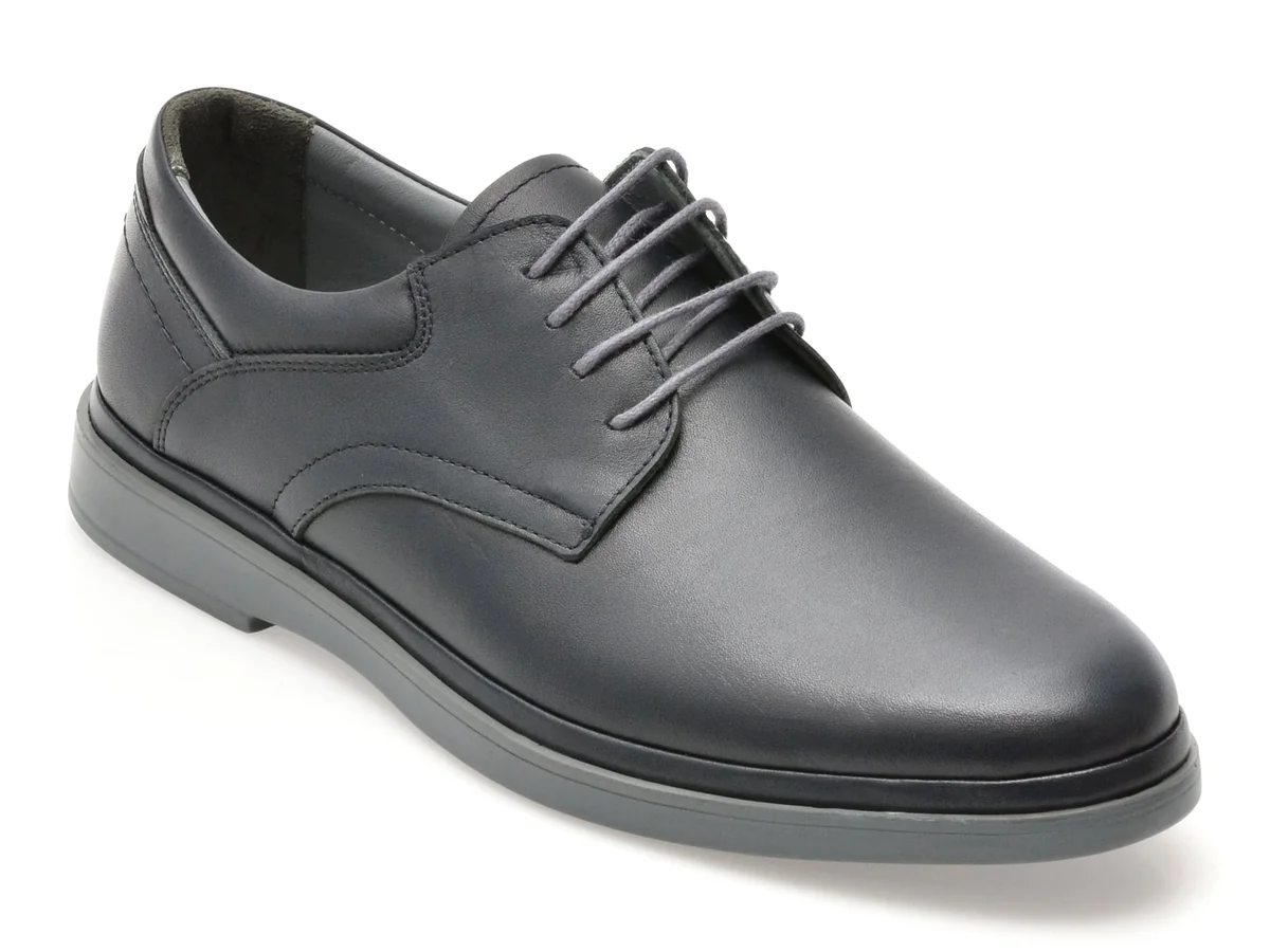 Pantofi Eleganti Bite The Bullet Bleumarin, FL326, Din Piele Naturala