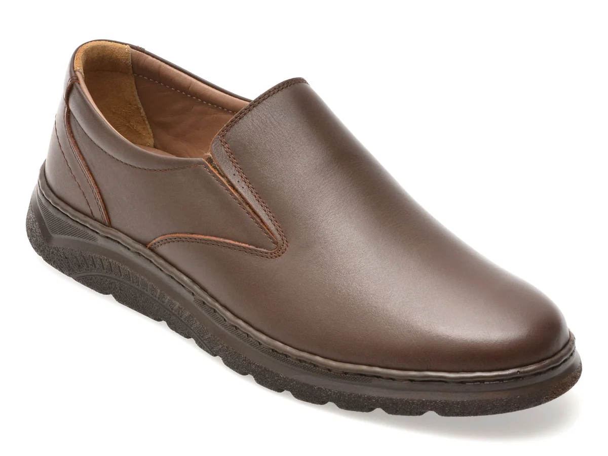 Pantofi Bite The Bullet Maro, FL363T, Din Piele Naturală