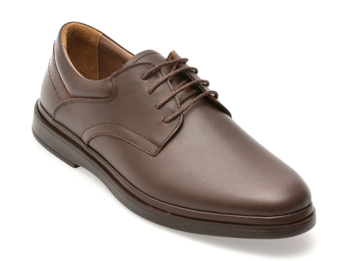 Pantofi Eleganți Bite The Bullet Maro, Fl326, Din Piele Naturală