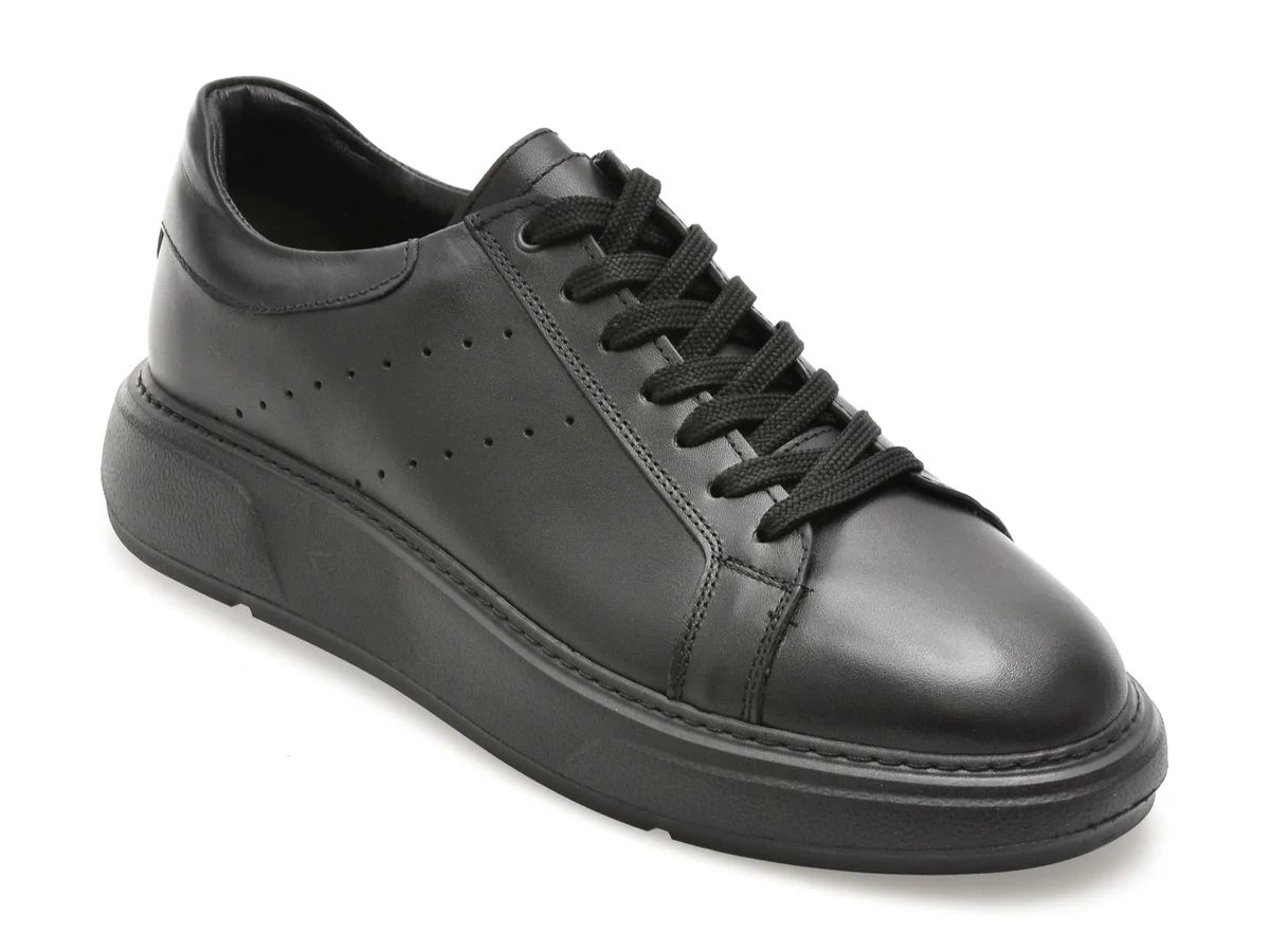 Pantofi Sport Gryxx Negri Trlet07, Din Piele Naturala