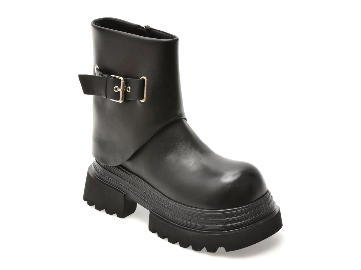 Bocanci Gryxx Negri, 5021, Din Piele Naturală