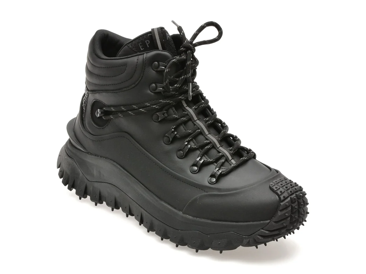 Ghete Epica Negre, Ln20, Din Piele Naturala