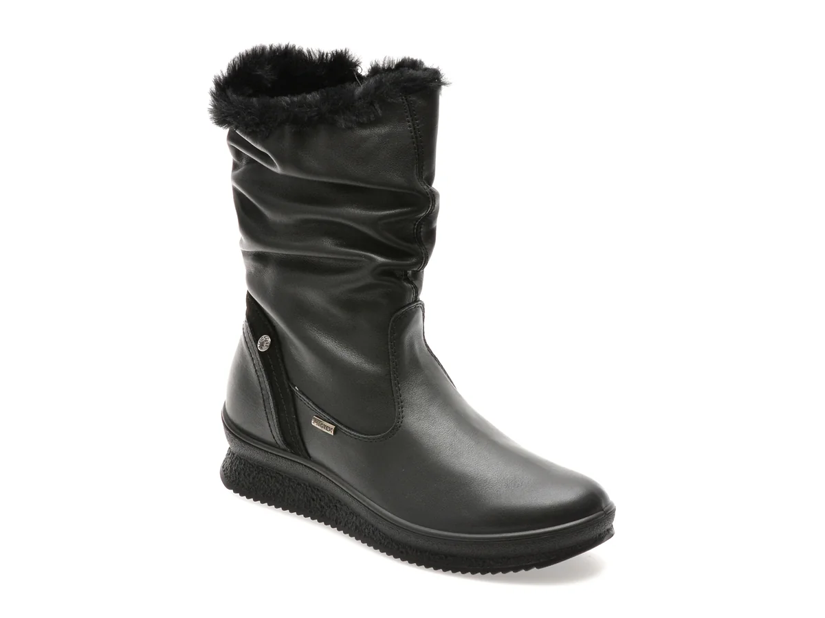 Cizme Imac Negre, 856708, Din Piele Naturala