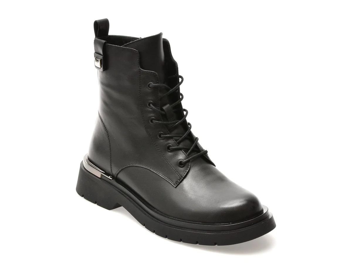 Ghete Aldo Negre, M893, Din Piele Naturală