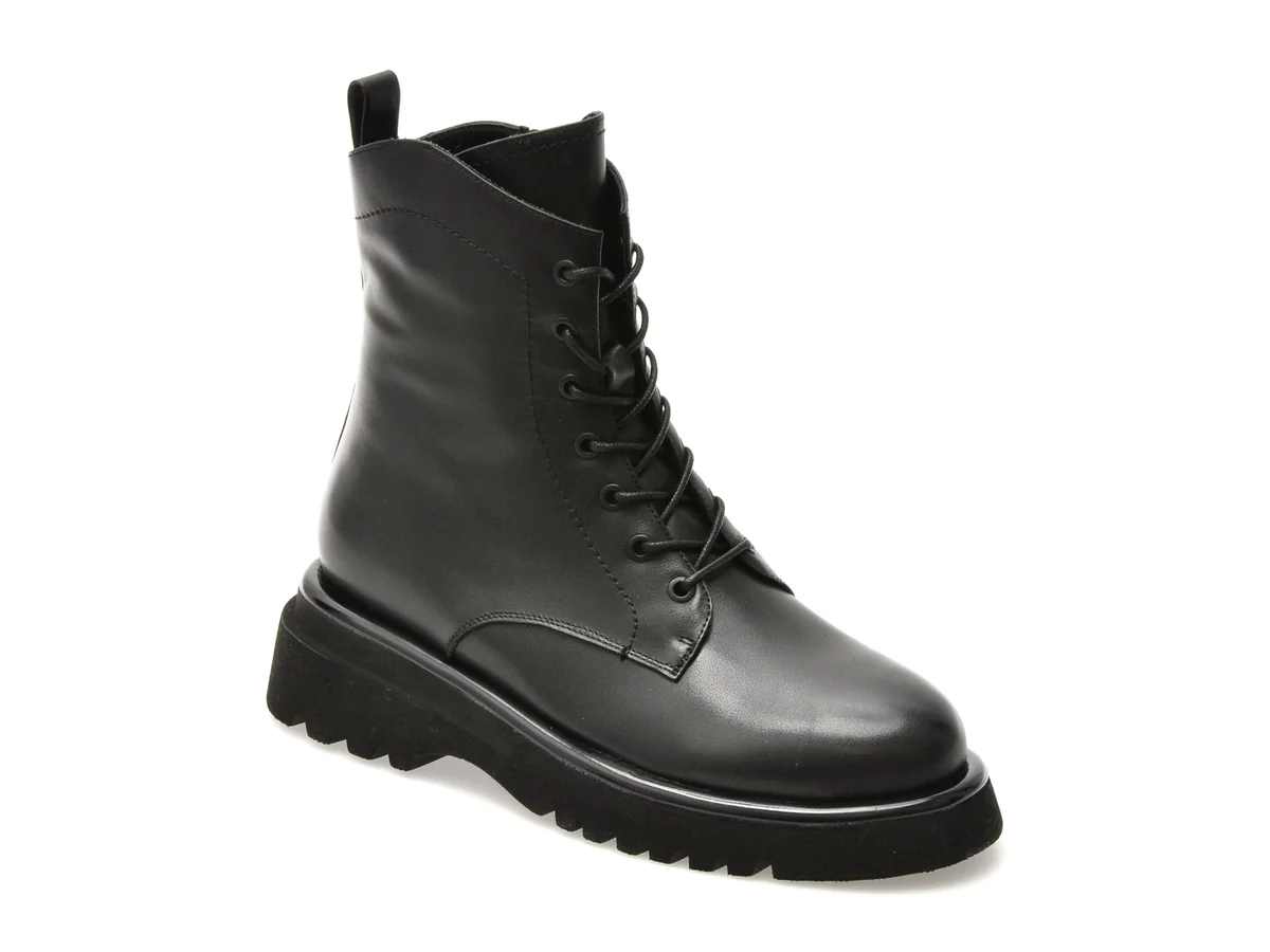 Ghete Aldo Negre, LE854, Din Piele Naturala