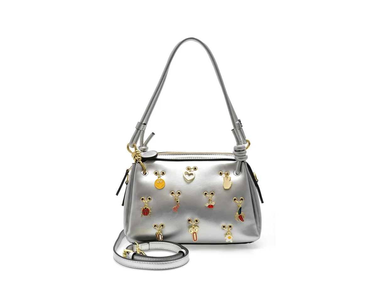 Geanta Gryxx Argintie, 2765, Din Piele Ecologica