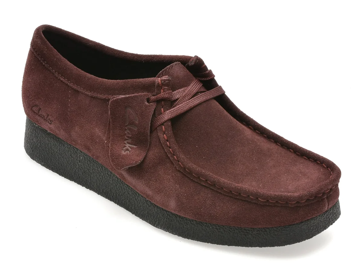 Mocasini Clarks Visinii, Wallabee Evo Sh, Din Piele Întoarsă