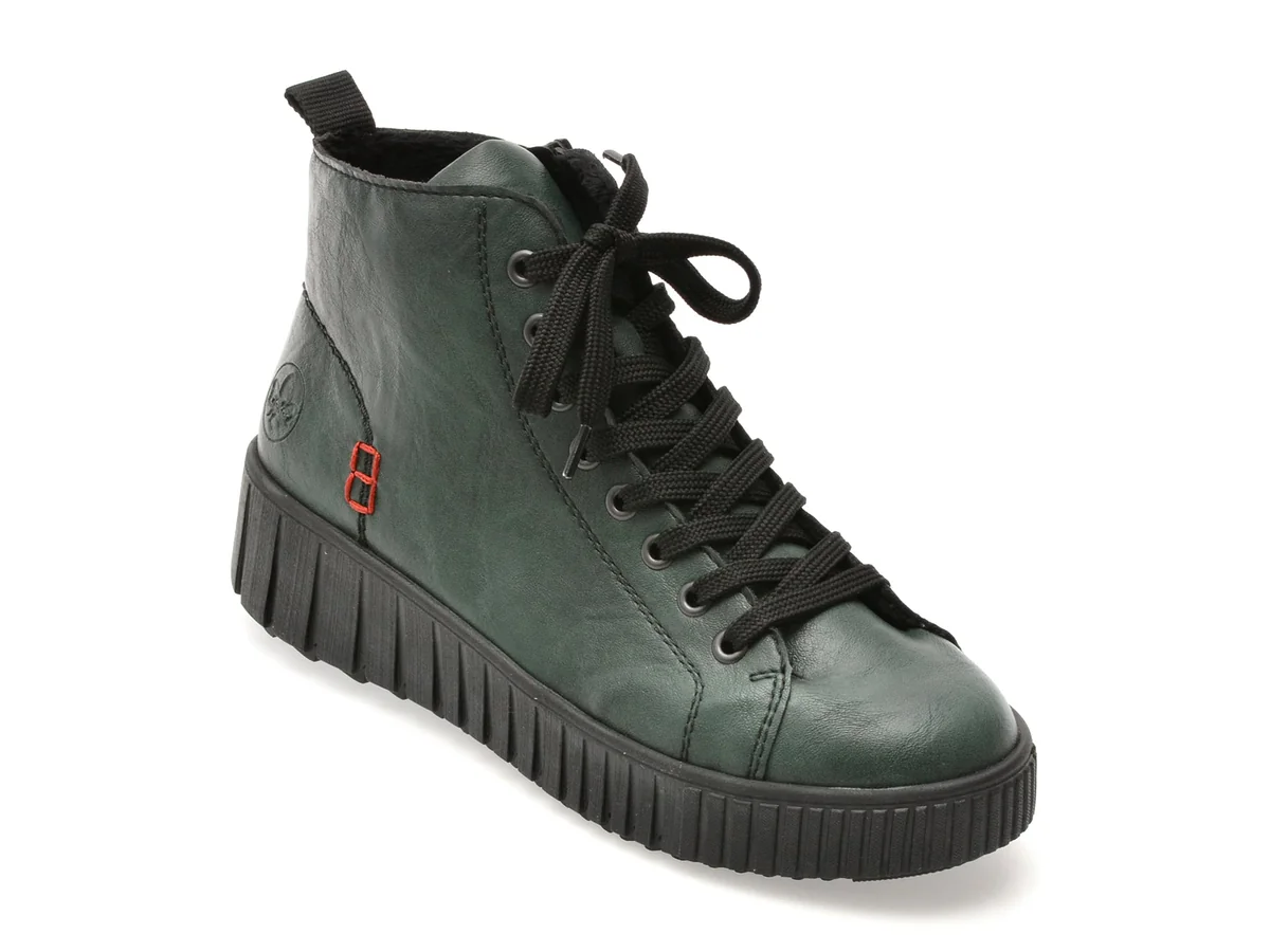 Ghete Rieker Verzi, Y6121, Din Piele Ecologică