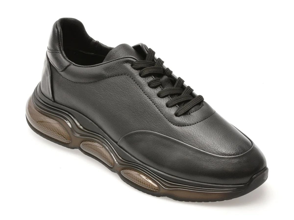 Pantofi Sport Bite The Bullet Negru, 7716, Din Piele Naturală