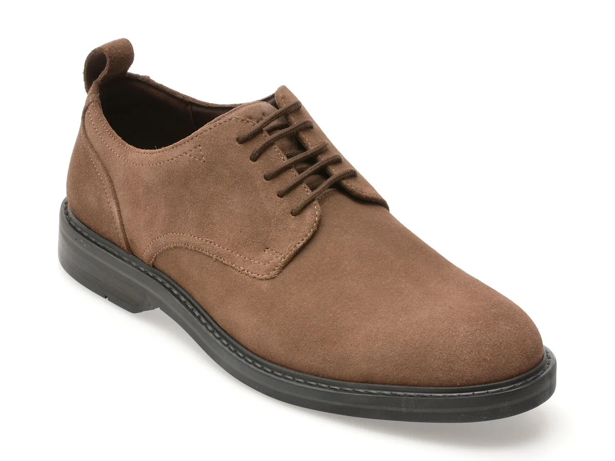 Pantofi Clarks Maro, Aldwin Lace, Din Piele Întoarsă