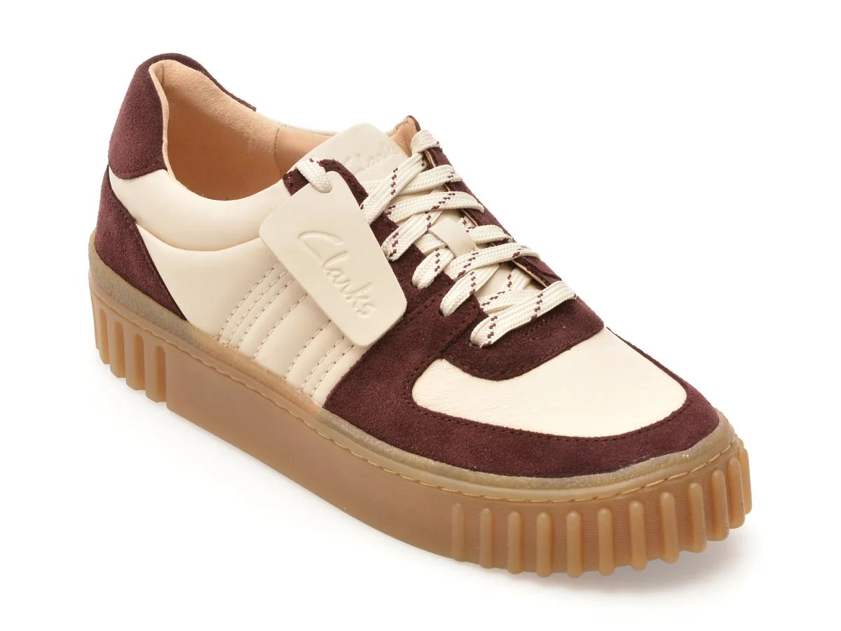 Pantofi Sport Clarks Visinii, Mayhill Lace, Din Piele Naturala
