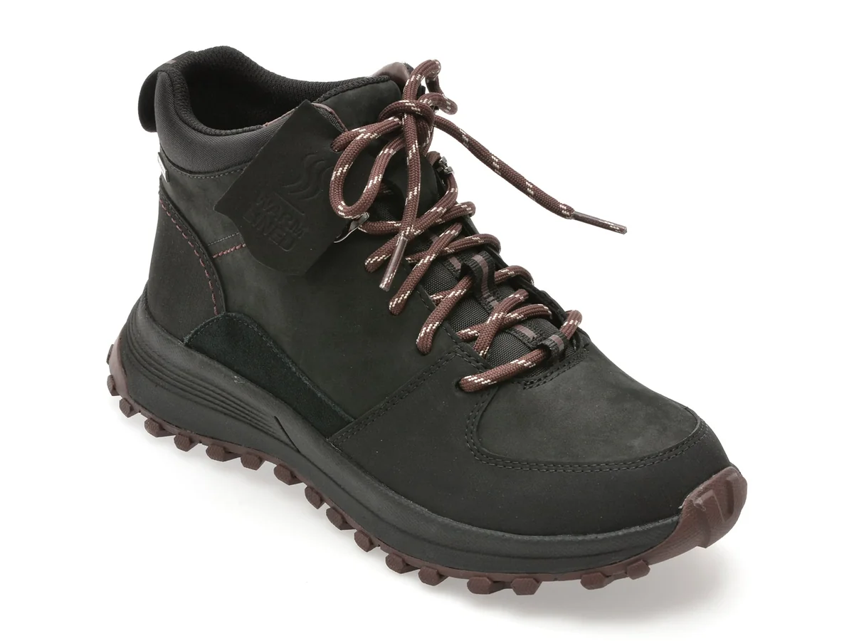 Ghete Clarks Negre, Atl Trek Bt Gtx, Din Piele Naturala