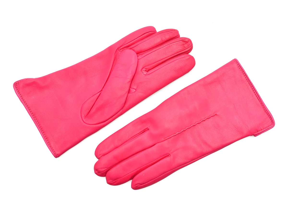 Manusi Epica Fucsia, D56, Din Piele Naturala