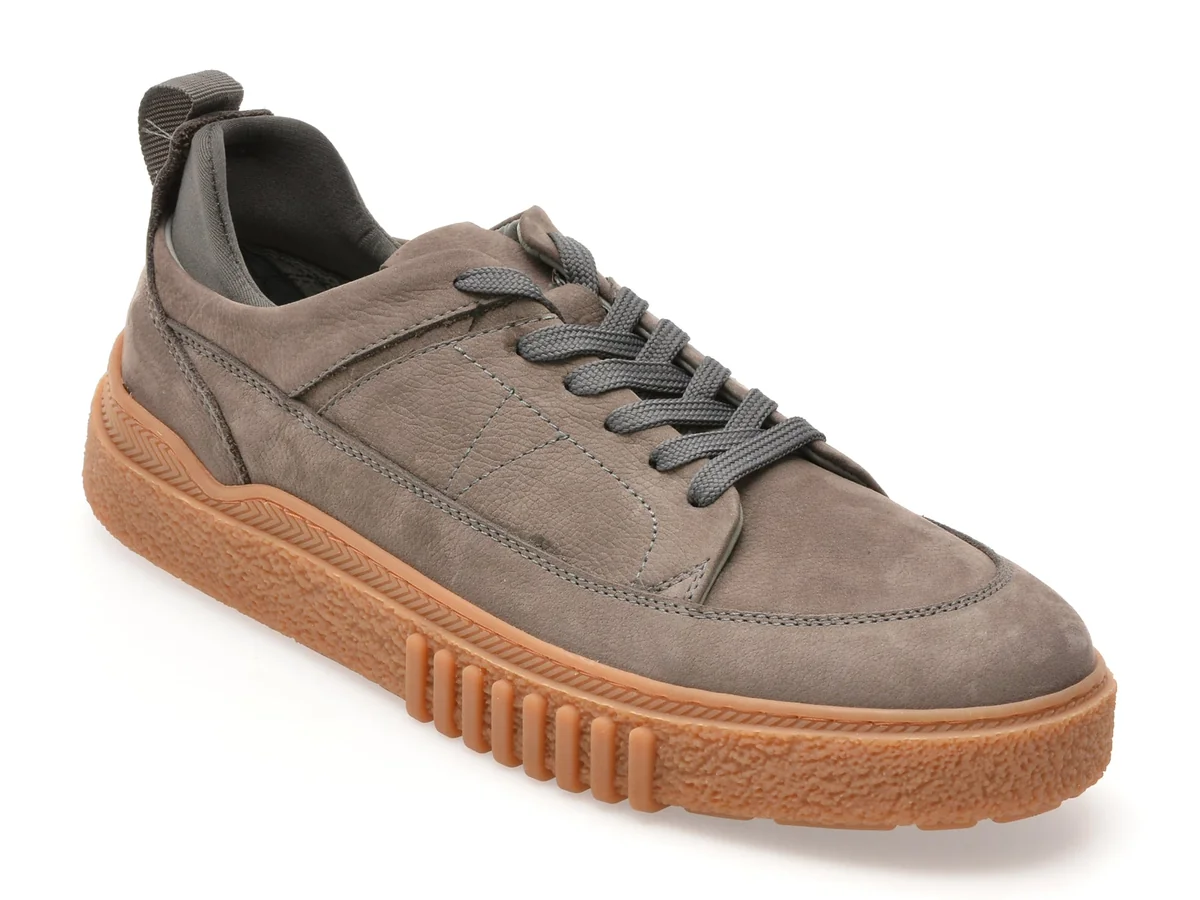 Pantofi Sport Gryxx Gri, M7609, Din Nabuc