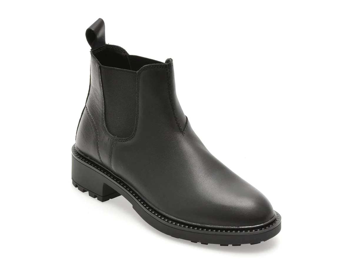 Ghete Aldo Negre, Faversham 001, Din Piele Naturala