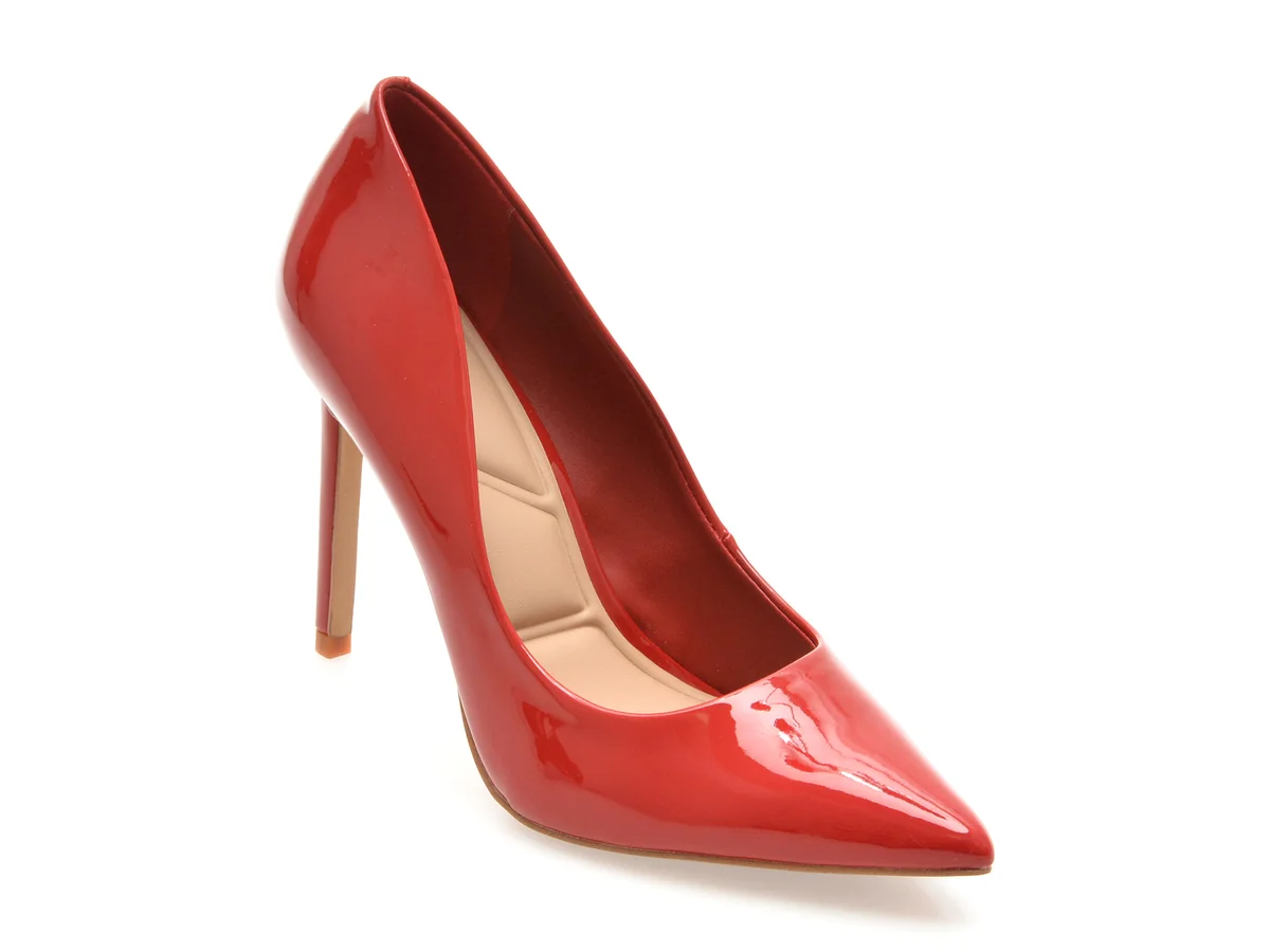 Pantofi Eleganti Aldo Roșii, Stessy 2.0, Din Piele Ecologică Lăcuită