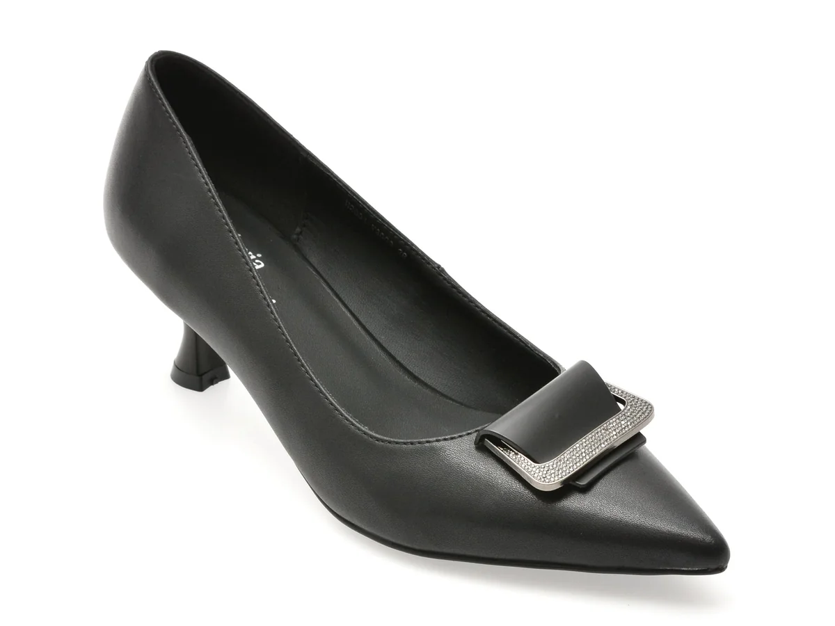 Pantofi Eleganti Flavia Passini Negri V3003 Din Piele Naturala