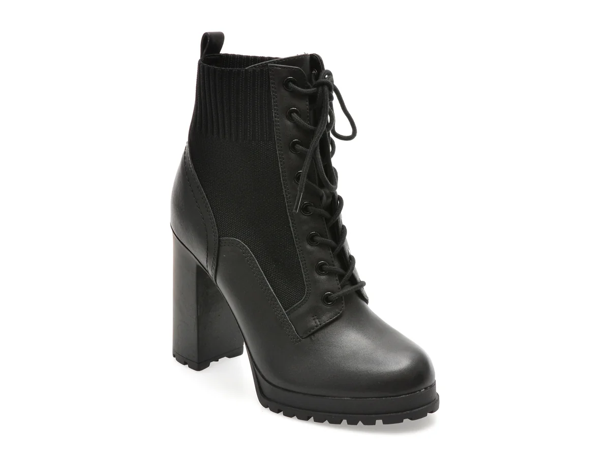 Ghete Aldo Negre, Rebellious 001, Din Piele Naturală