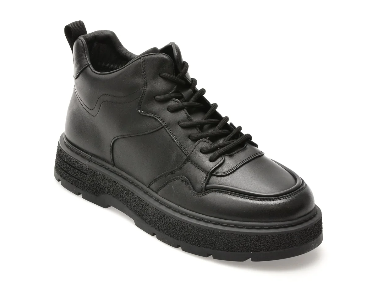 Ghete Epica Negre, 3107, Din Piele Naturala