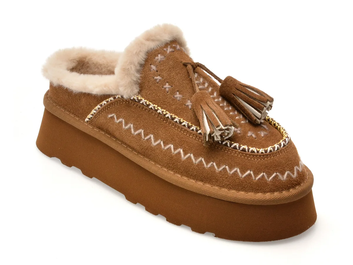 Papuci O-Joo Maro, Gwen Etno Sabot, Din Piele Întoarsă