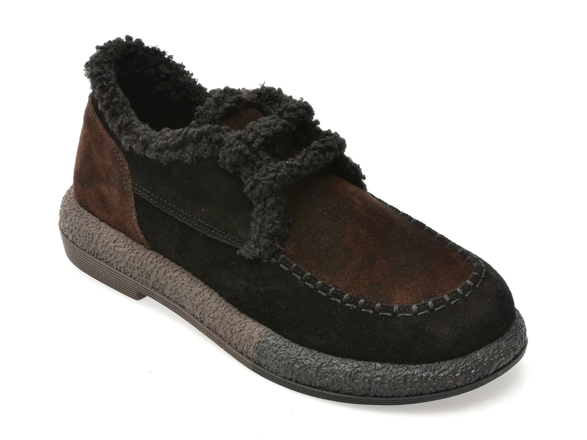Mocasini Epica Negri 3432647 Din Piele Întoarsă