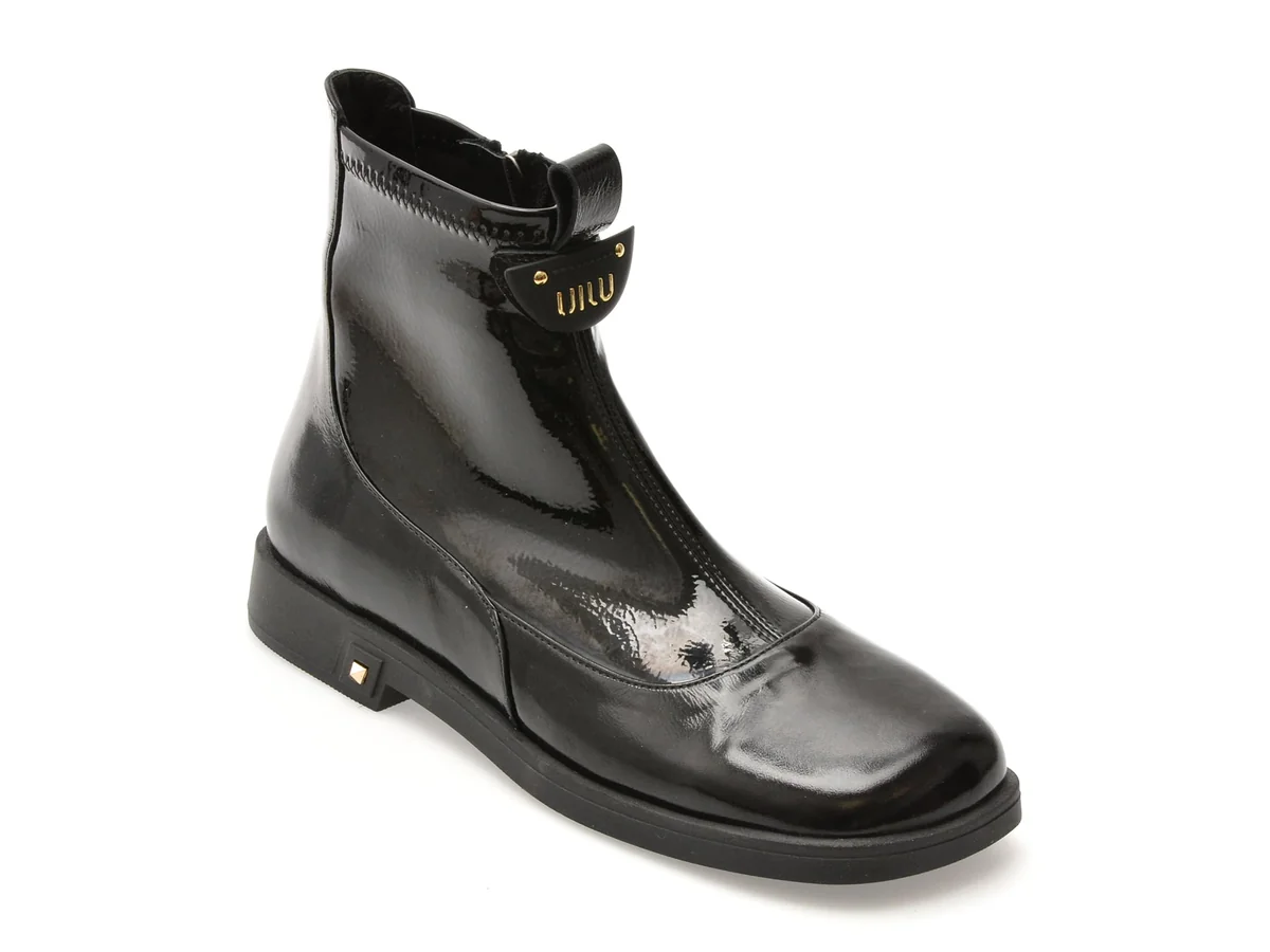 Ghete Image Negre, 475204, Din Piele Naturala Lăcuită