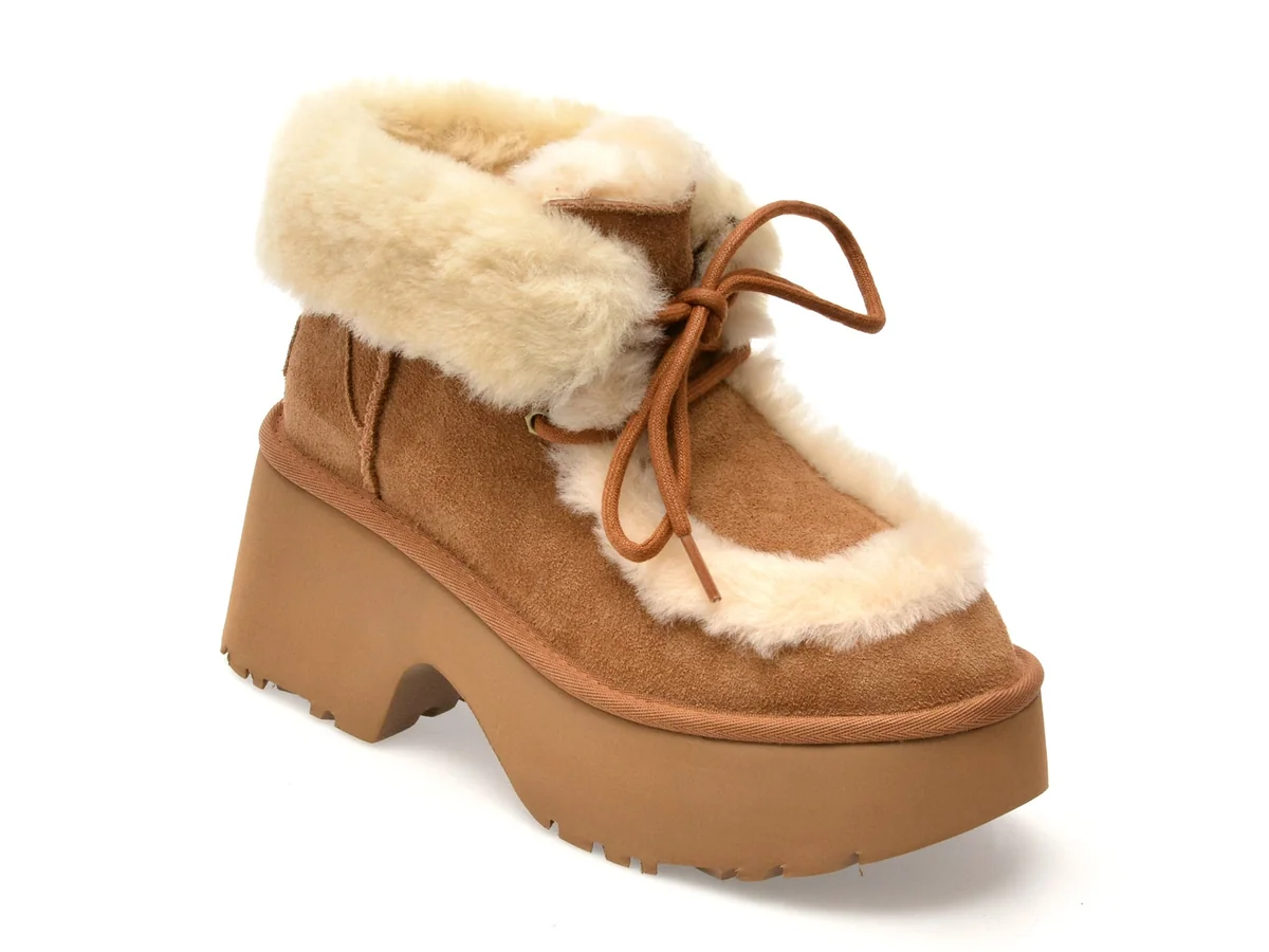 Ghete Ugg Maro, New Heights Lace Up, Din Piele Întoarsă