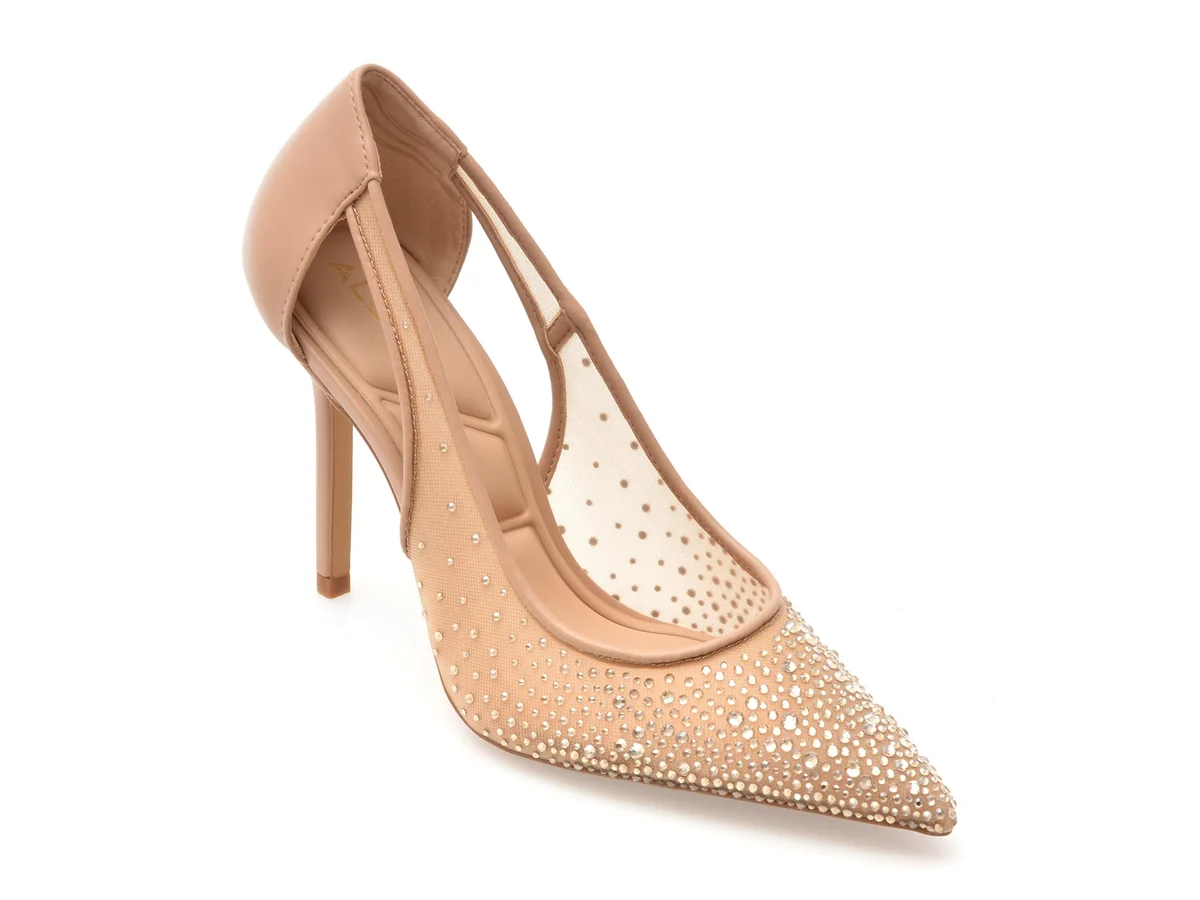 Pantofi Eleganti Aldo Bej, 13839549, Din Material Textil