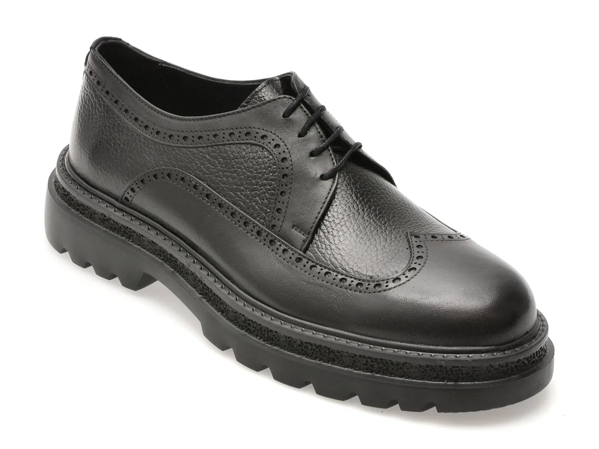 Pantofi Gryxx Negri 26530 Din Piele Naturala