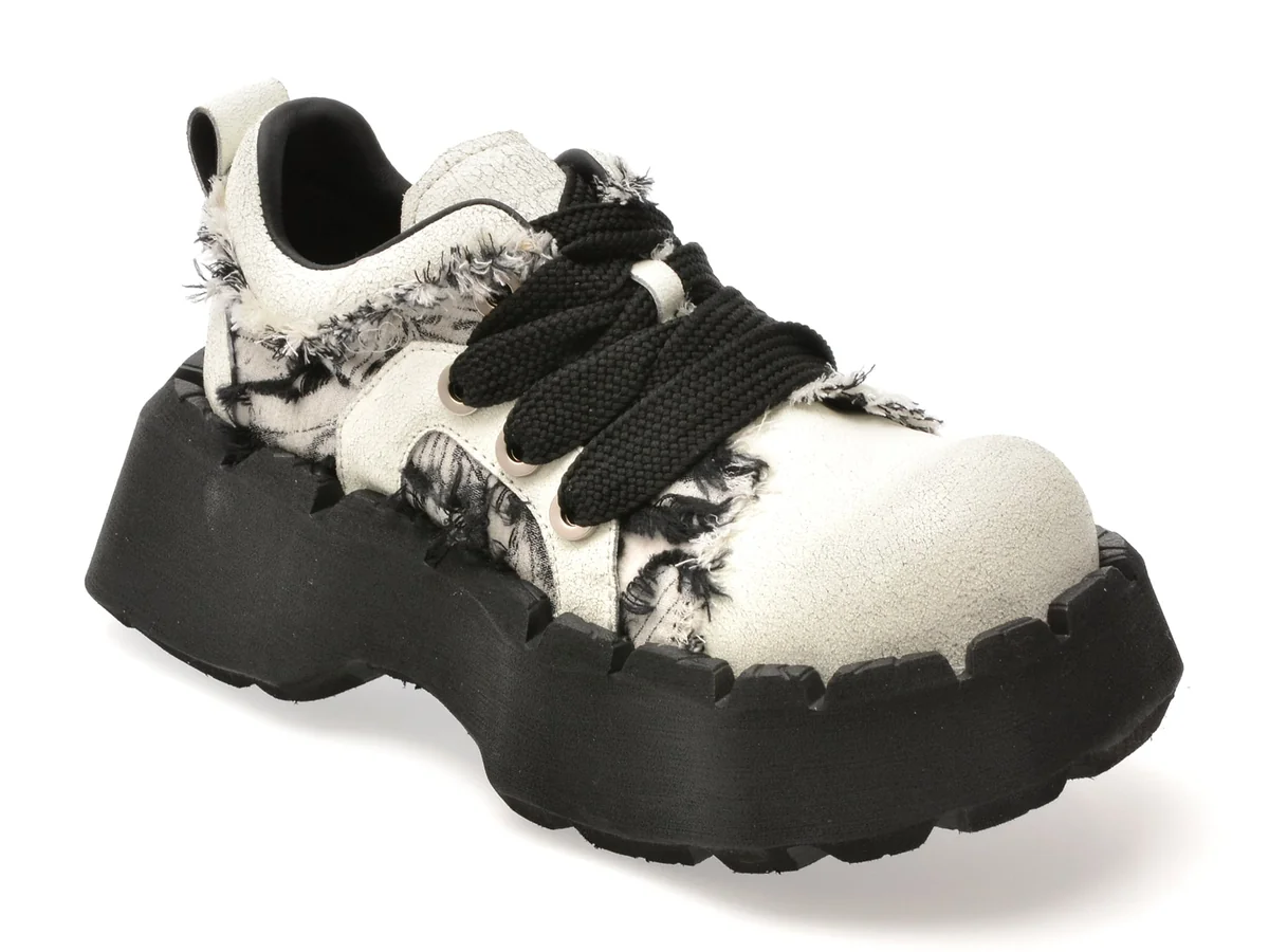 Pantofi Sport Gryxx Albi, 6891, Din Material Textil Și Piele Naturală