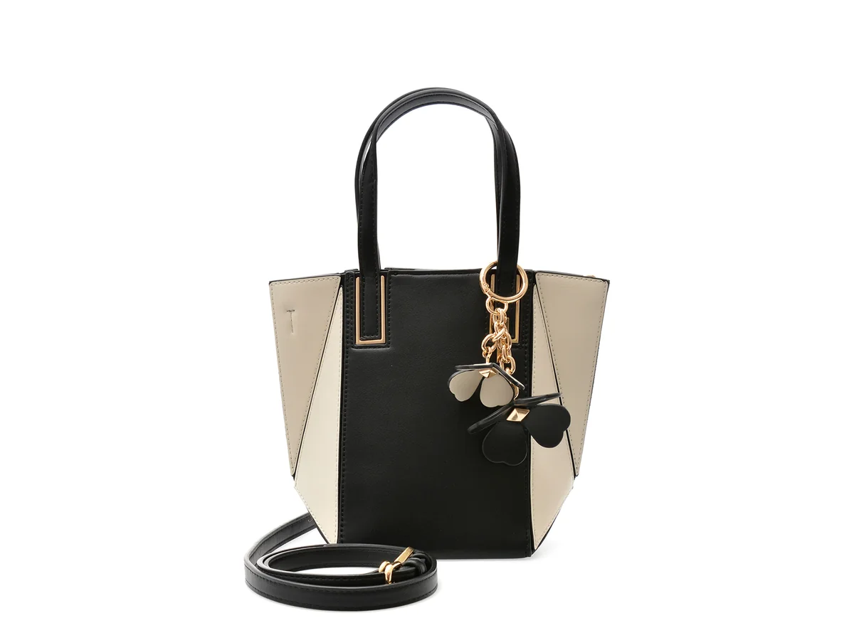 Geanta Aldo Alb-Negru, Smallprismatote 003, Din Piele Ecologica