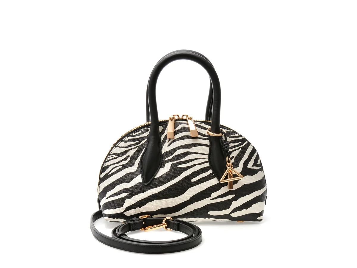 Geanta Aldo Alb-Negru, Novallie 003, Din Piele Ecologică