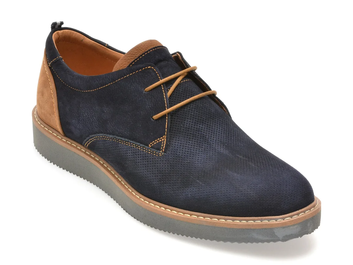 Pantofi Otter Bleumarin, 1088, Din Năbuc