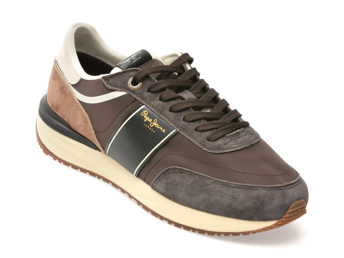 Pantofi Sport Pepe Jeans Maro, MS60008, Din Material Textil Și Piele Naturală