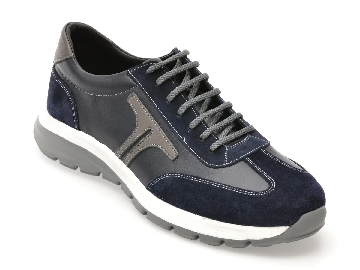 Pantofi Sport Bite The Bullet Bleumarin, 22311, Din Piele Naturala