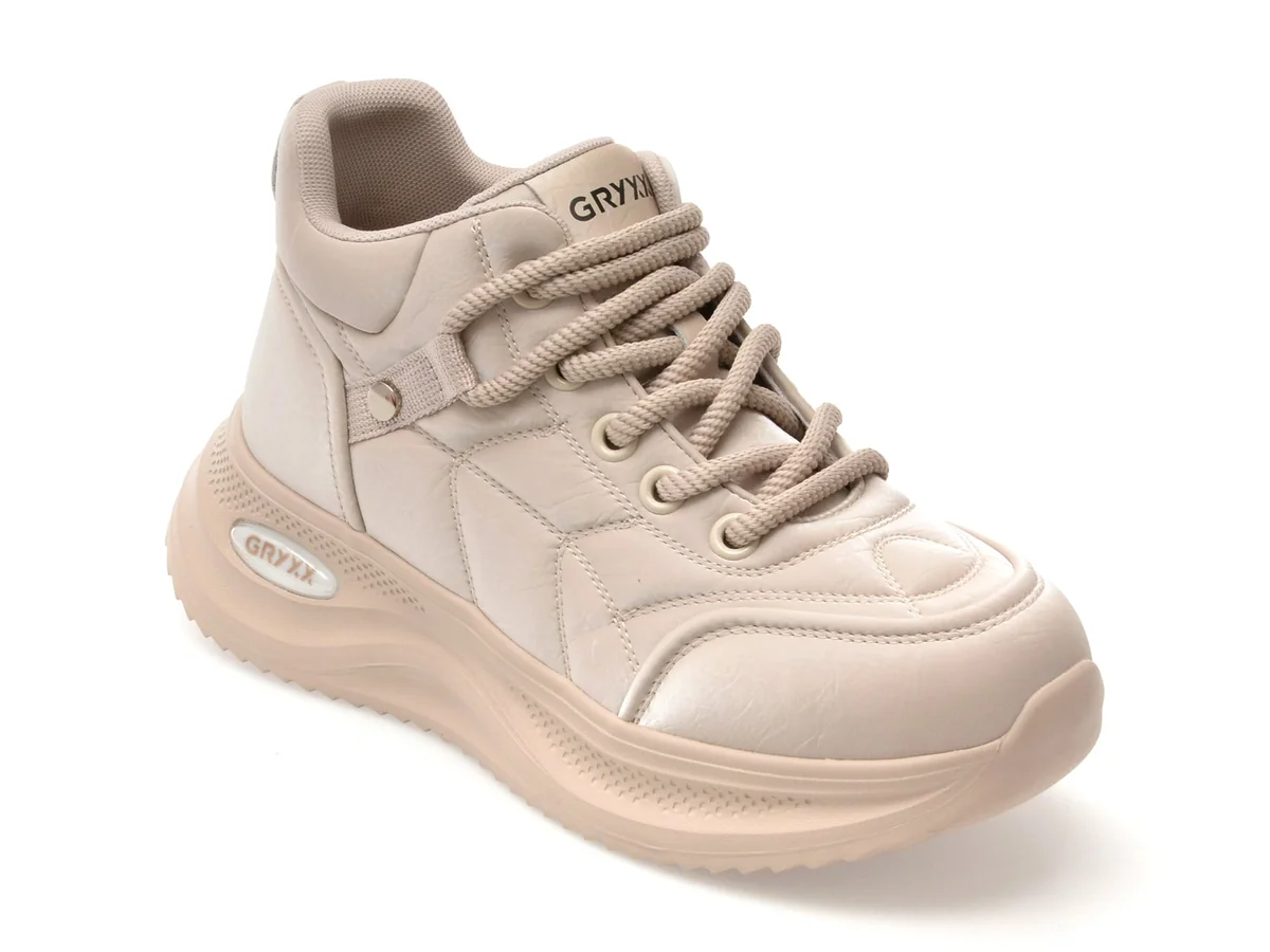 Ghete Gryxx Bej, 5K718, Din Piele Ecologică