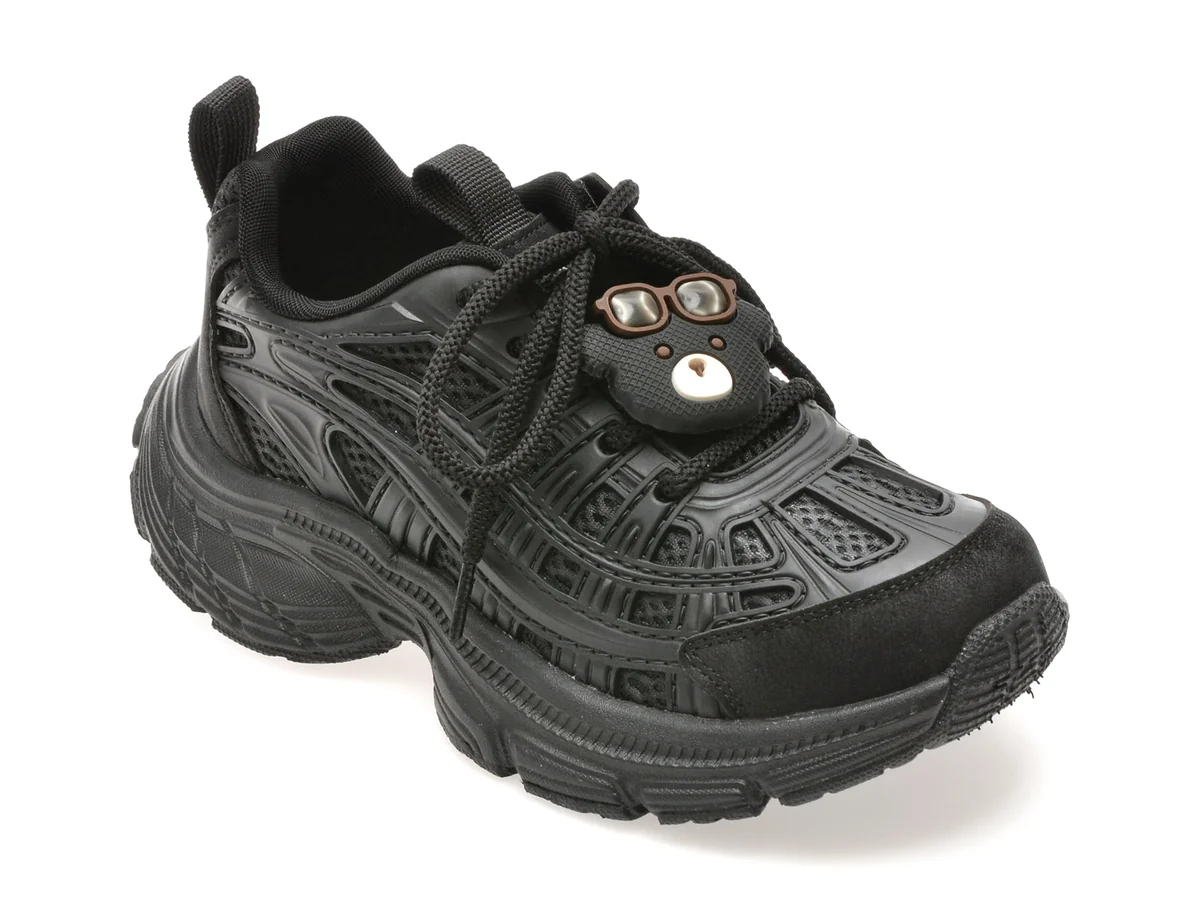 Pantofi Sport Selection Kids Negri 2585 Din Material Textil