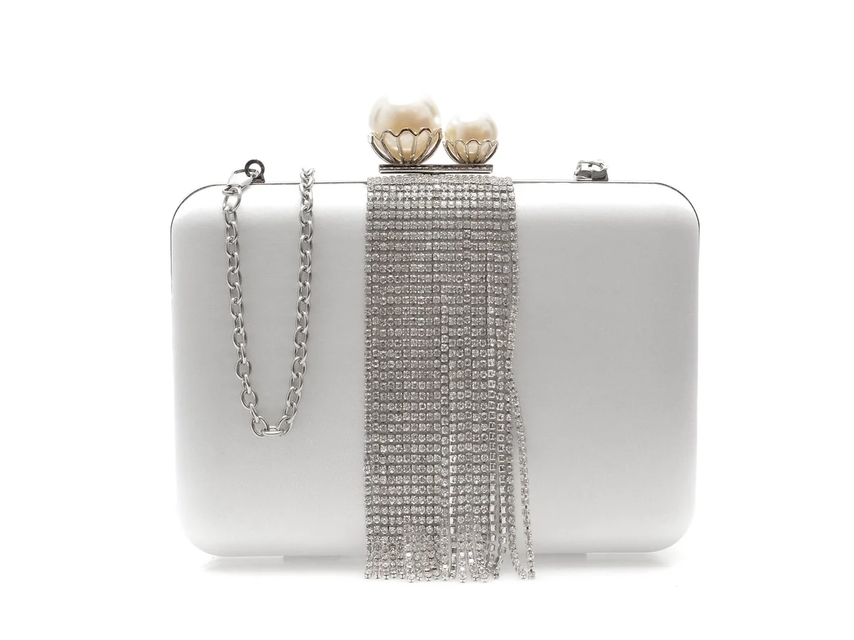 Geanta Epica Argintie, 8008, Din Piele Ecologica