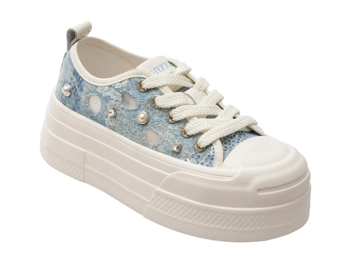 Pantofi Sport Gryxx Albastri, C119210, Din Material Textil