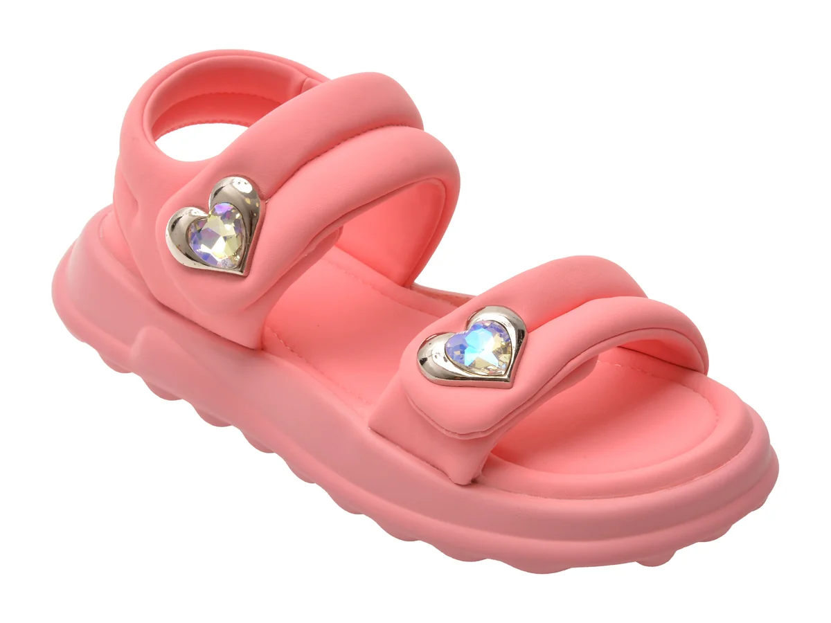 Sandale Selection Kids Roz, 6015, Din Piele Ecologica