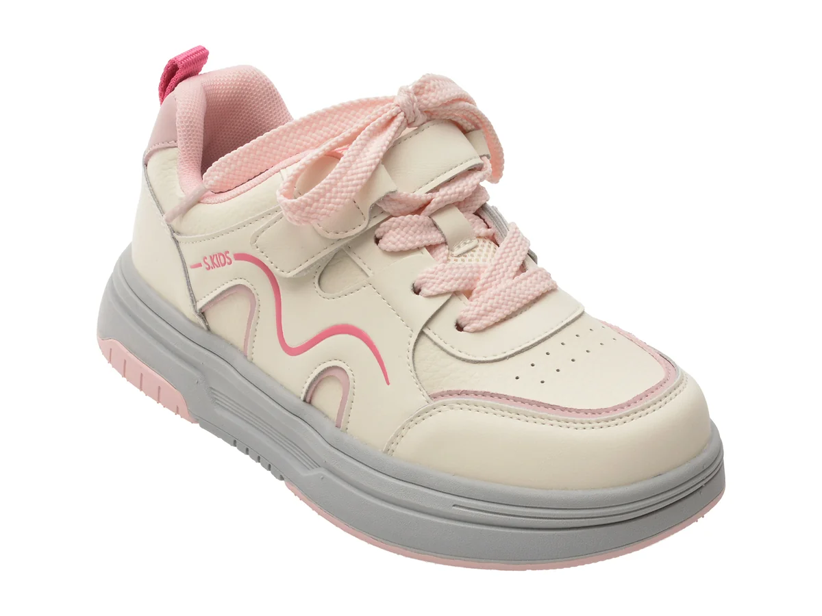 Pantofi Sport Selection Kids Roz, 2553, Din Piele Naturala