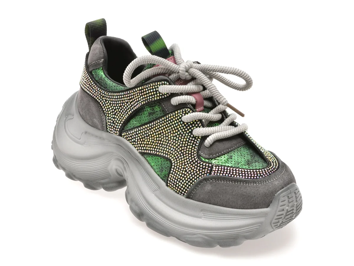 Pantofi Sport Gryxx Negri, 8585, Din Piele Ecologica