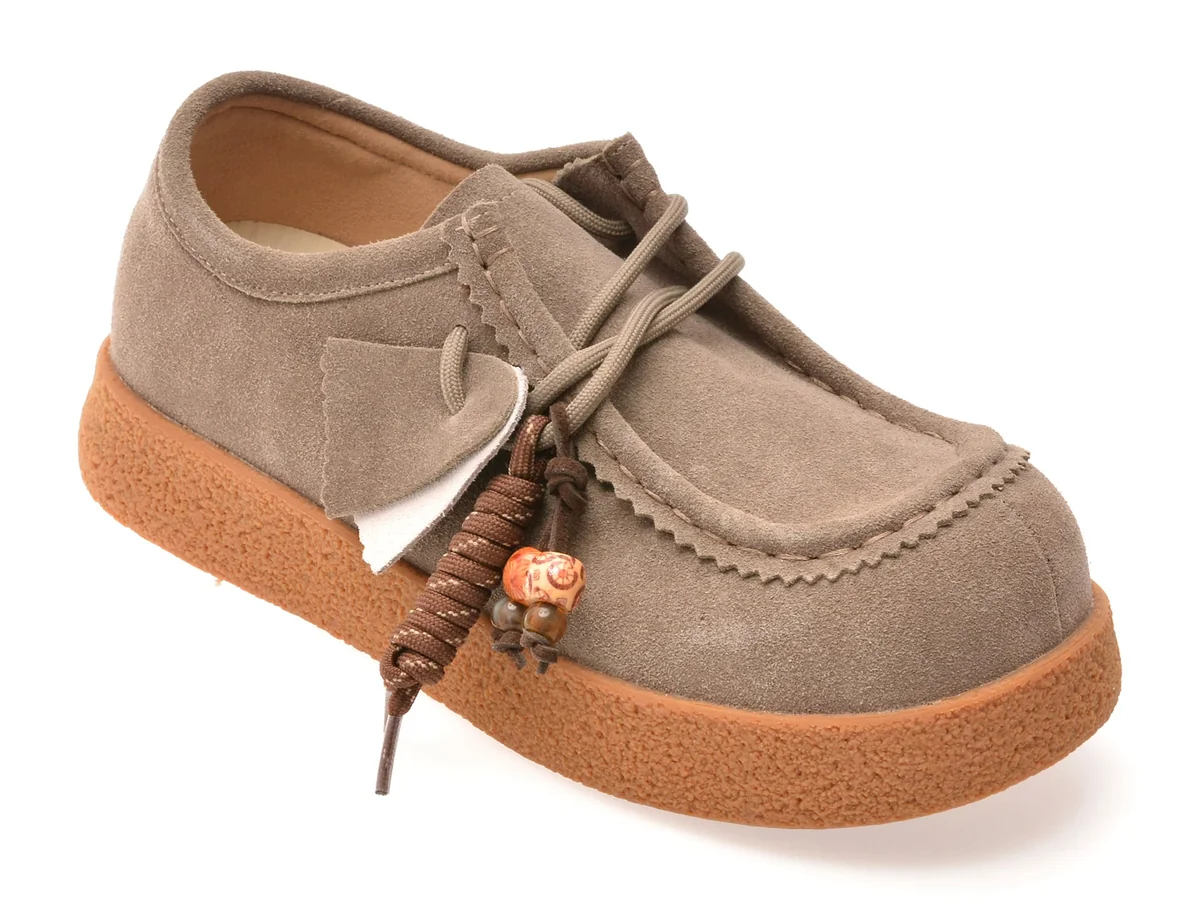 Mocasini Gryxx Gri 3712 Din Piele Întoarsă
