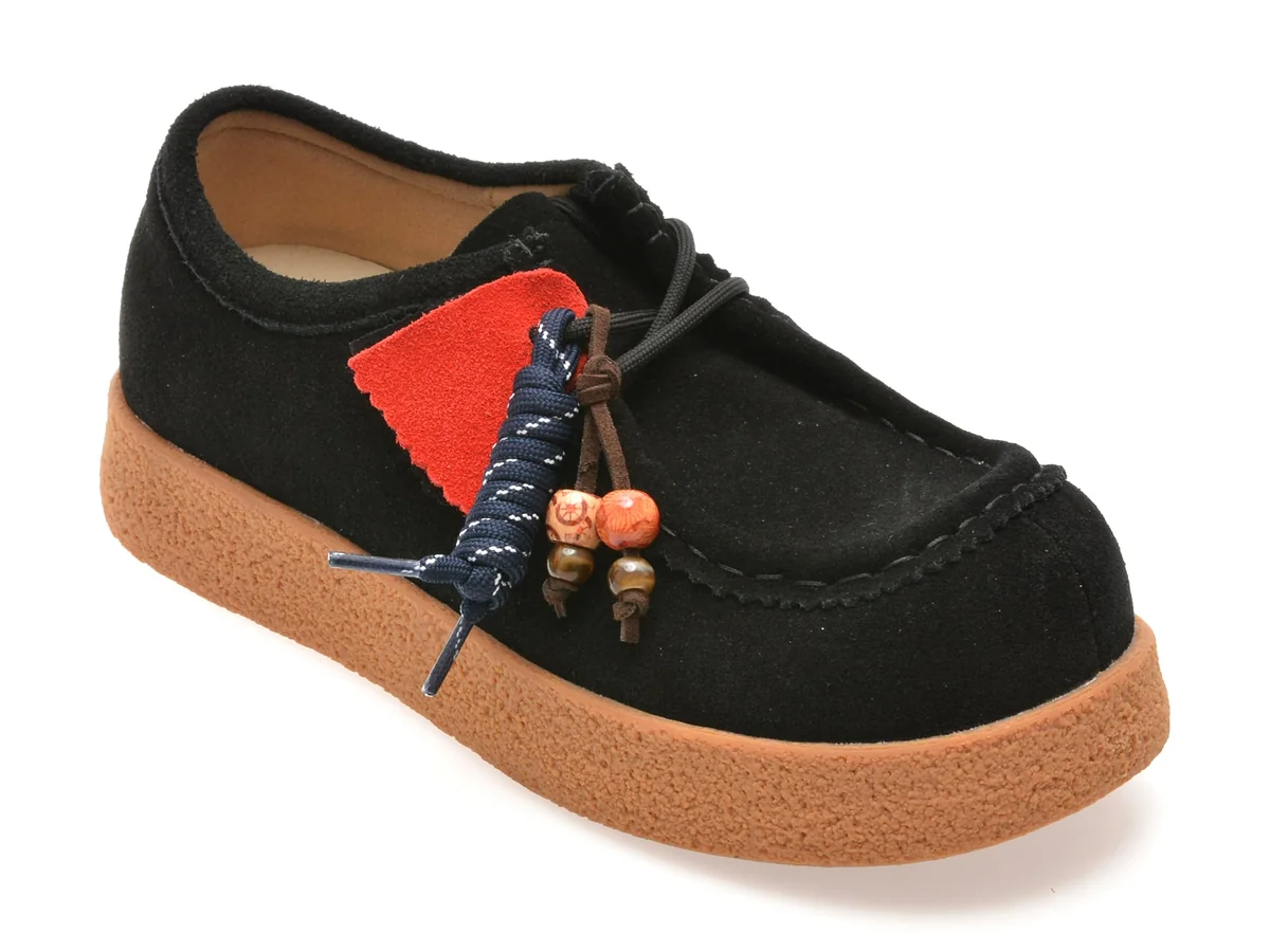 Mocasini Gryxx Negri 3712 Din Piele Intoarsa